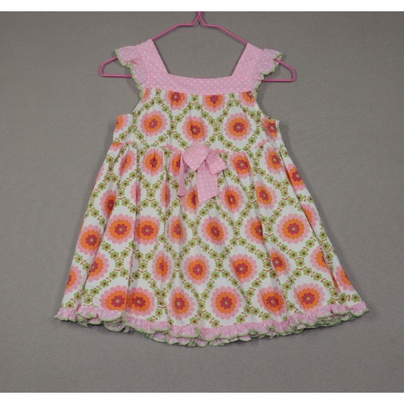 Baby Lulu Other - Baby Lulu Girls Vintage Floral Dress with Bow Front - Size 24M